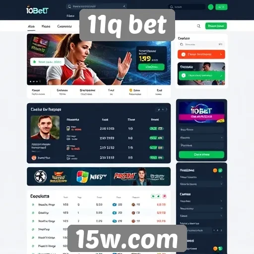 Interface do usuário do site 11q bet